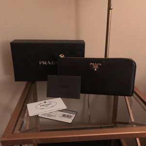 Black Prada wallet
